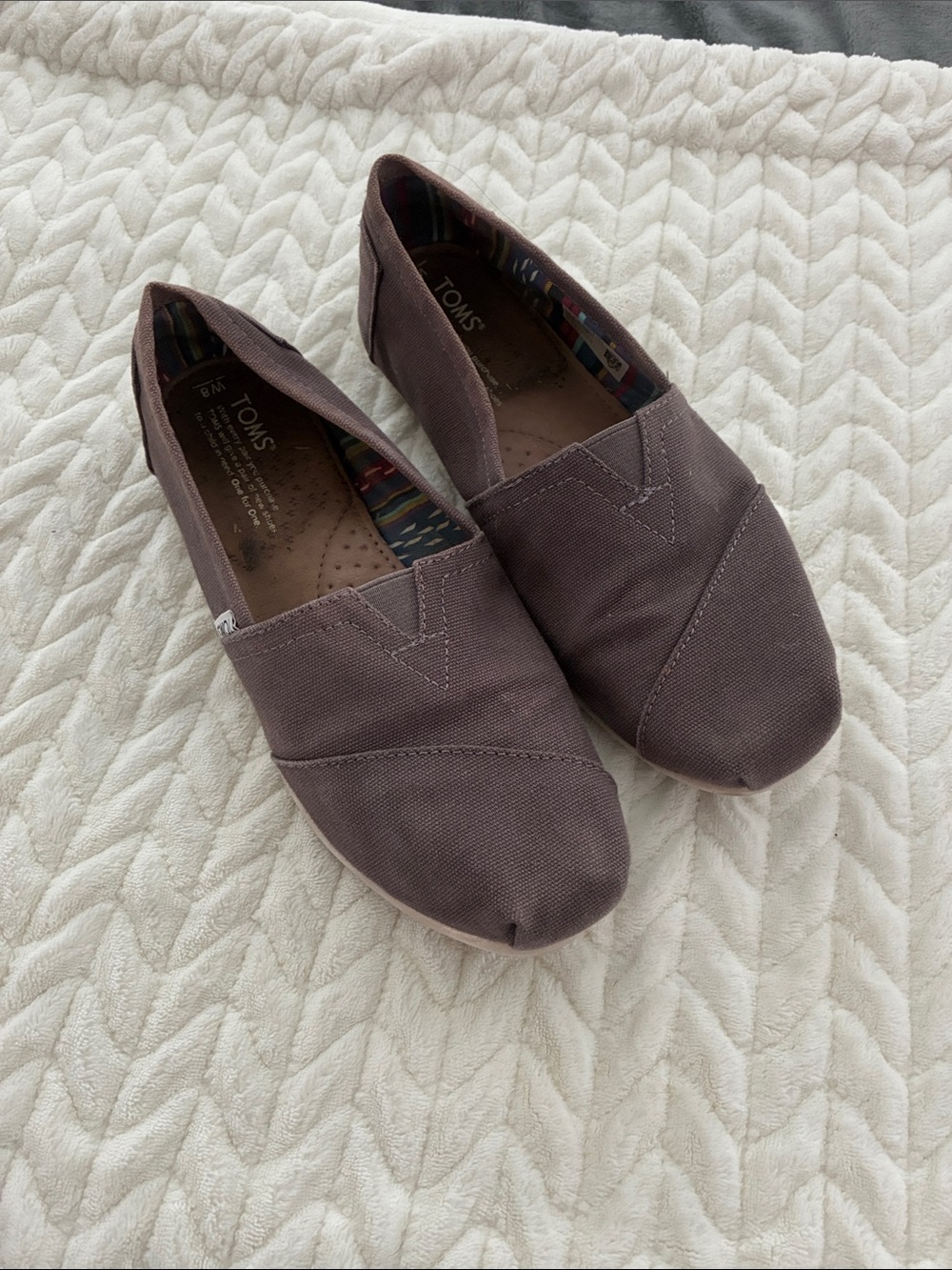 TOMS Women's Canvas Slip-On Shoes - Brown